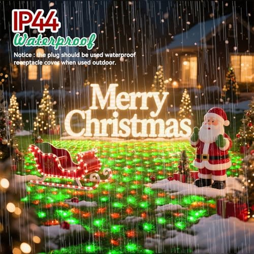 LitHome 21FT x 5FT Christmas Net Lights Outdoor Waterproof Connectable