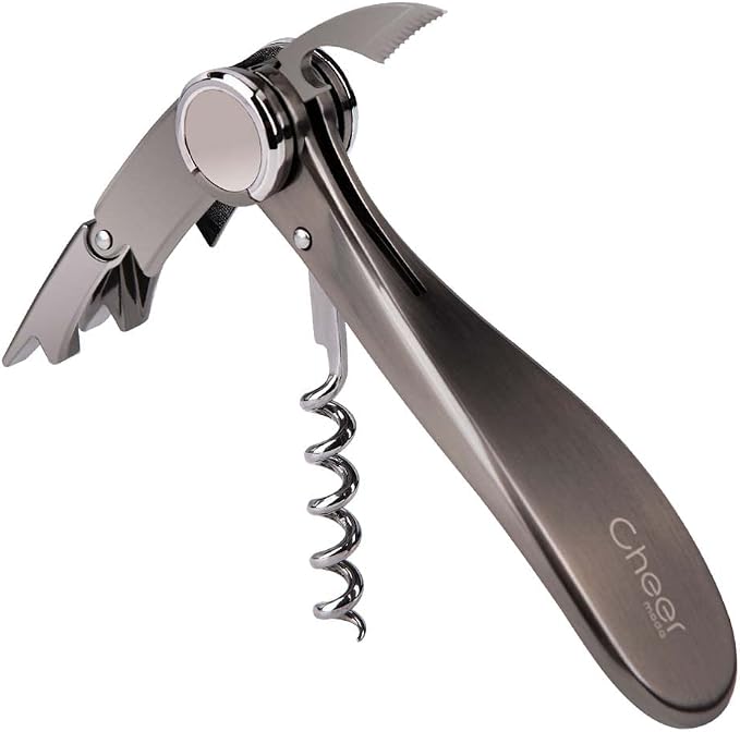 Cheer Moda Professional Corkscrew Wine Bottle Opener with Beer Opener, Sommeliers Corkscrews, High-Level Bartender Wine Opener, Great Handling Screw Puller