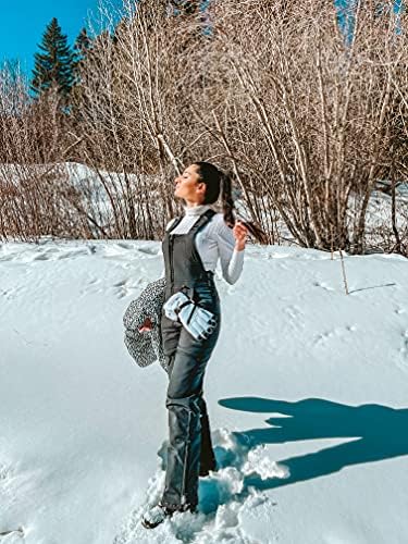 Arctix Women's Essential Insulated Ski Bibs, Water Resistant Snow Pants for Skiing & Snowboarding