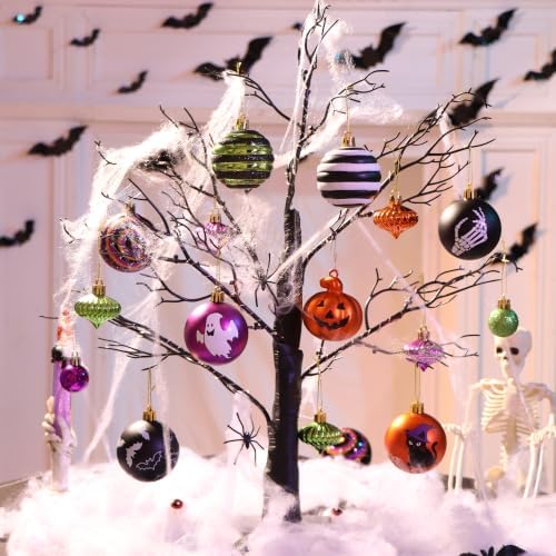 45ct Halloween Ornaments Tree Decorations 2.36" Shatterproof Set