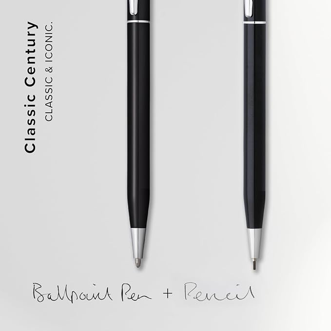 Cross Classic Century Refillable Ballpoint Pen (Black, Pen and pencil set)