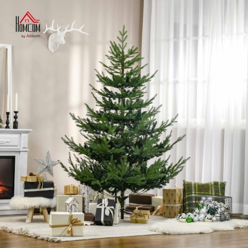HOMCOM 6 Foot Artificial Christmas Tree, Nordic Pine, Green
