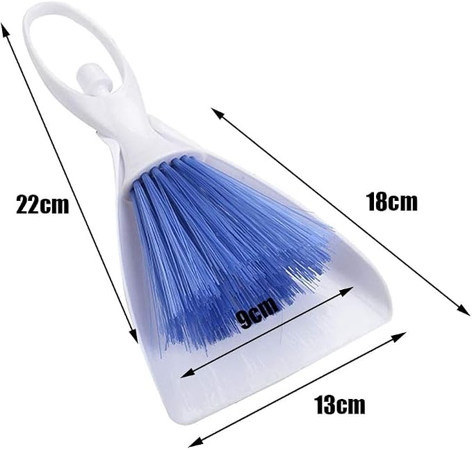2 in 1 Mini Dust Pan and Brush Set Small Broom and Dustpan for Office, Keyboard, PC, Window, Car Cleaning - Mini Hand Broom - Compact Cleaning Tool for Efficient, Quick Cleanup