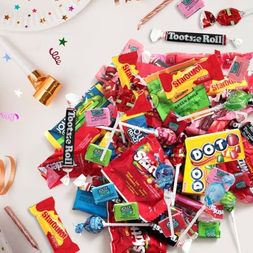 Bulk Candy Variety Pack 8 lb 400 Ct, Individually Wrapped Assorted Mix