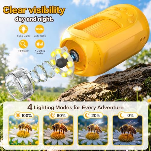 1000X Handheld Digital Microscope for Kids: STEM Toys Gifts Boy Girls 3-12