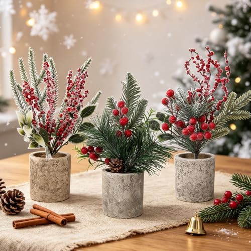 winemana Mini Christmas Tree Table Decorations Indoor Holiday Office Decor