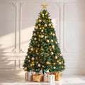 DWVO 7.5ft Green Spruce Artificial Christmas Tree, 1346 Tips