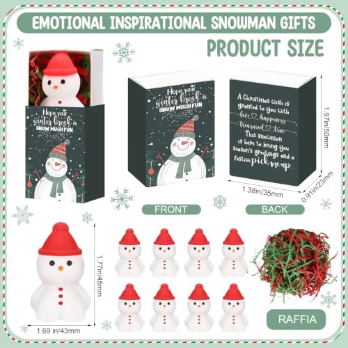 24 Sets Winter Break Gifts Snowman Holiday Party Favors with Boxes