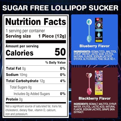 AMOS TastySounds Audio Lollipop 2-Pack Combo - Blackberry & Blueberry Flavors, Bone Conduction Music Candy with Earbud Design