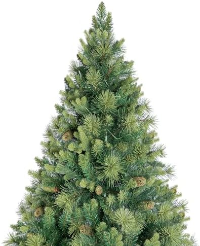 Naomi Home Vail 9ft Artificial Prelit Pine Cone Christmas Tree