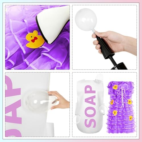 Suhine 23 Pcs Loofah and Soap Costume Set Adults Halloween Couples