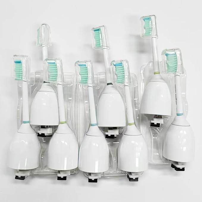 Electric Toothbrush Brush Heads Compatible with Philip Sonic Essence HX5610 HX5611 HX5810 HX5910 HX5620 HX5621 HX7001 Sonic Elite Brush Heads (8pcs, 1 Count (Pack of 8))