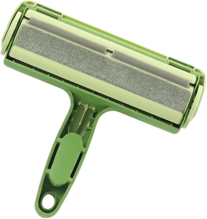 Pet Hair Remover Roller for Cats and Dogs, Reusable Fur Cleaner for Sofa, Couch, Carpet, Clothes and Bedding, Self-Cleaning Lint Roller Tool for Furniture and Home Cleaning - Green
