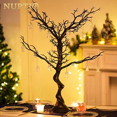 NUPTIO Black Ornament Tree, 30 Inch Artificial Halloween Spooky Branch
