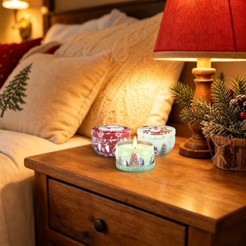 24 Pcs Christmas Advent Calendar Scented Candles, Christmas Cal Gift Set