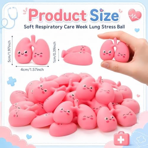 Thenshop 20 Pcs Respiratory Care Week Gifts Bulk for Respiratory Therapist