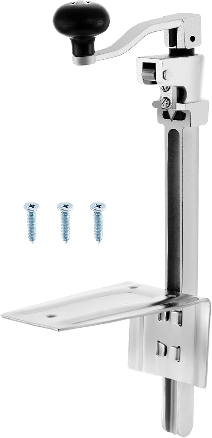 IRONWALLS Commercial Can Opener, 16” /41cm Heavy Duty Tabletop Manual Can Opener for Cans Up to 10” Tall, Adjustable Metal Can Opener with Plated Steel Base, Fits for Restaurant, Hotel, Bar, Home | Heavy Duty Steel Can Openers Countertop Mount, Adjusta...