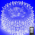 114 FT 350 LED String Lights Outdoor Indoor, Christams String Lights Waterproof 8 Modes & Timer, Fairy Lights Plug in for Bedroom, Weeding, Patio, Party, Holiday,Christmas Decor（Blue）