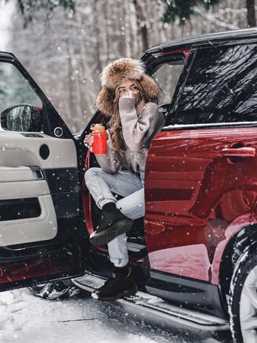SHIBEVER Winter Snow Boots for Women: Warm Fur Lined Snow Ankle Booties