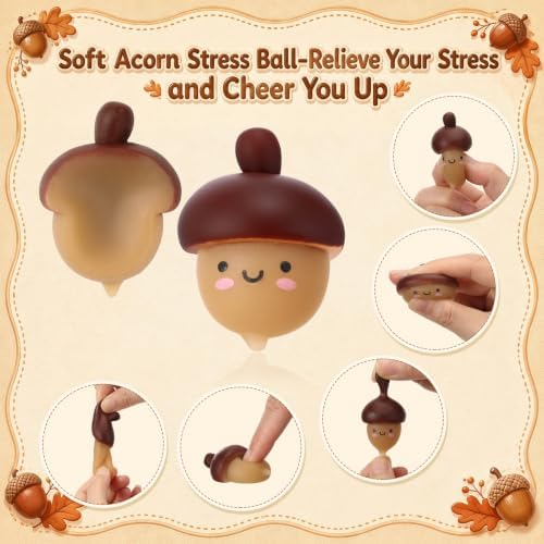 Thenshop 30 Pcs Thanksgiving Acorn Nut Fall Party Favors Balls