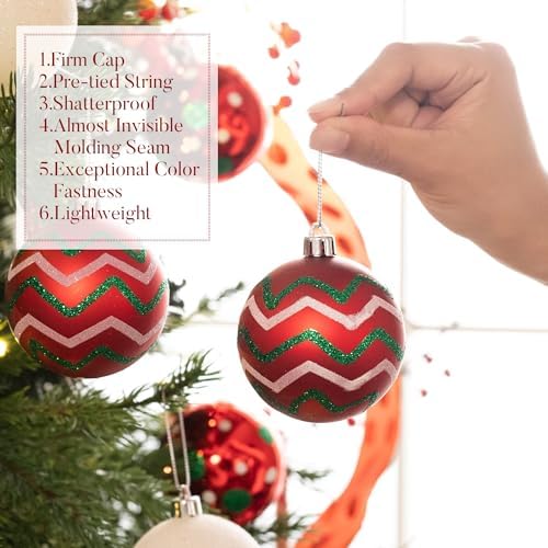 Valery Madelyn 35ct Christmas Ball Ornaments Tree Decorations 2.36 Inch