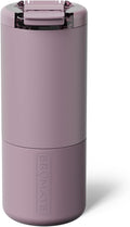 BrüMate Strova 18oz 100% Leakproof Insulated Coffee Mug | Ceramic-Lined Interior | Built-In Silicone Sleeve for Travel | Locking Flip Lid (Lilac Dusk)