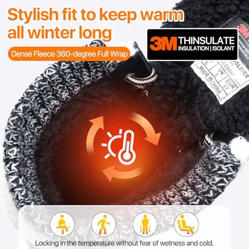 FREE SOLDIER Women's Waterproof Winter Cold Weather Snow Boots for Women Outdoor Fashion Duck Boots Comfortable Insulated