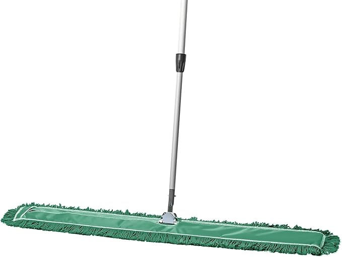 48 Inch Green Commercial Dust Mop & Floor Sweeper with Extendable Handle – Mop for Hardwood, Tile, and Concrete Floor Cleaning