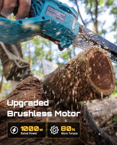 SEESII Flagship 8-Inch Cordless Mini Chainsaw, Upgraded Brushless Motor