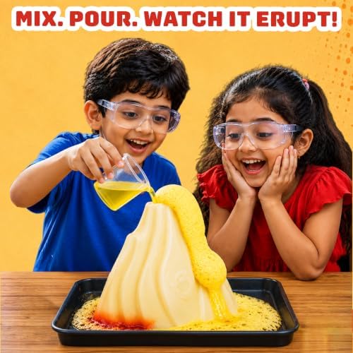 Butterfly Edufields Volcano Science Kit | STEM Education | Erupting Volcano Science Kit for Kids | Easter Gifts for Kids | Learning & Education Toys | Fun Gift for Boys & Girls | Science Experiments