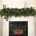 36Pcs Christmas Norfolk Pine Stems, Real Touch Branches, Greenery Picks
