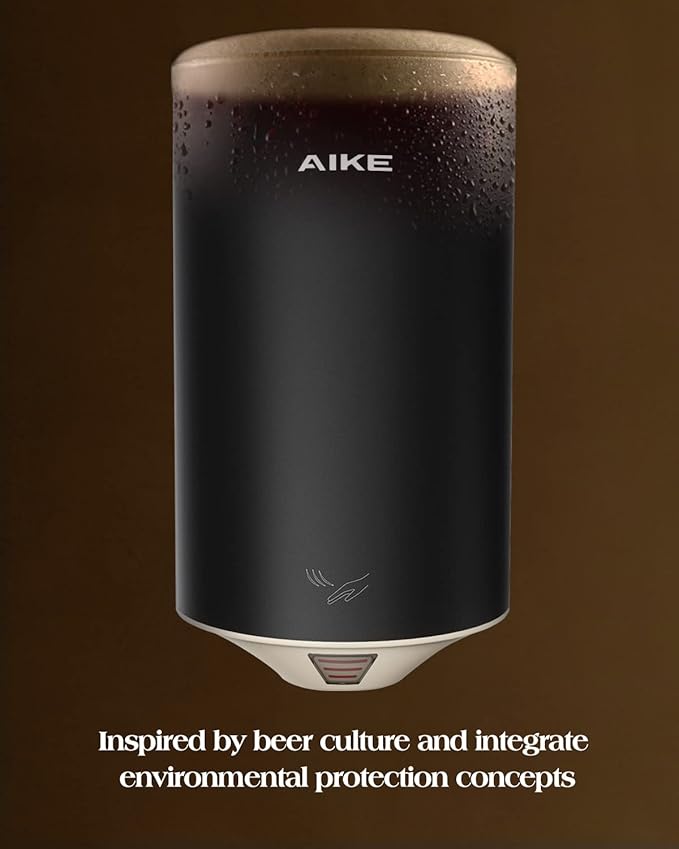 AIKE Air Focus Compact Hand Dryer UL Listed 120V 1350W Dark Beer Custom