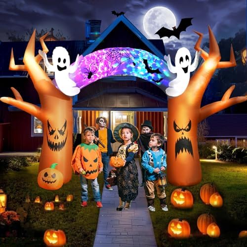 17 FT Halloween Inflatable Tree Archway Outdoor Yard Decoration