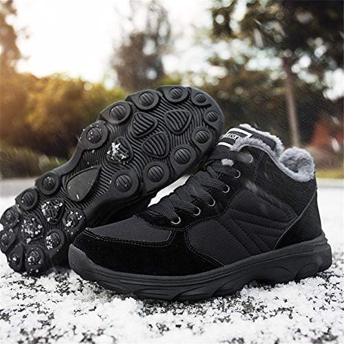 UPSOLO Mens Winter Trekking Snow Boots Water Resistant Shoes Anti-Slip Fully Fur Lined Casual Lightweight Hiking Boot