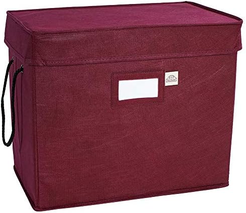 612 Vermont Christmas Ornament Storage Box, Holds 60-3 Inch Ornaments