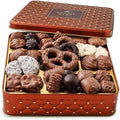 Chocolate Gift Basket, Candy Food Gifts Arrangement Platter, Gourmet Snack Box, Holiday Present Idea, Corporate, Employee Appreciation, Him & Her, Men Women Sympathy Family Parties & Get Well- Bonnie & Pop