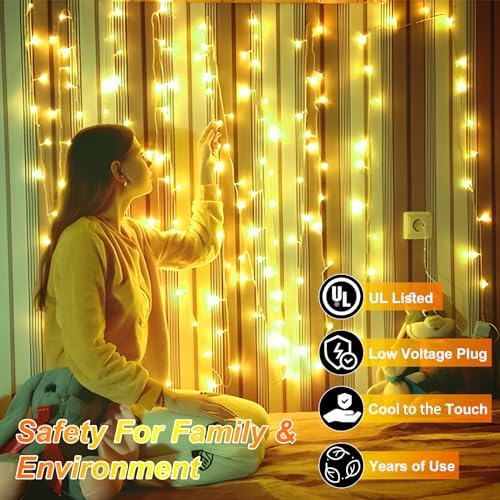 492FT Outdoor Christmas Lights, 1300 LED Super Long String Lights 8 Lighting Modes & Timer Memory, Outsite Waterproof Light Strings for House Tree Garden Wedding Party Holiday Decorations Warm White