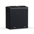 Step N' Sort The 60 Liter 2 Compartment Trash and Recycling Bin, Black (900602B)