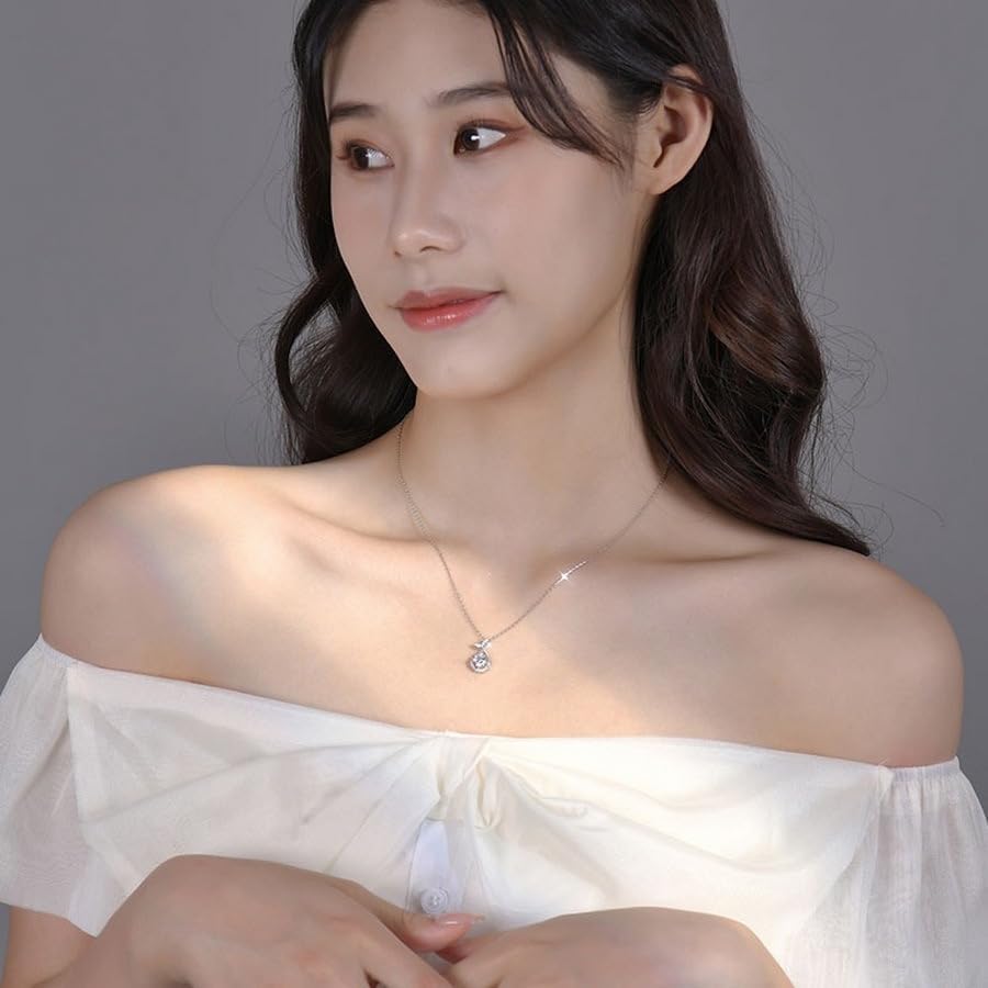 Heart Gifts for Women Wife, Anniversary Birthday Gifts for Women | Fashionable and exquisite fish tail zircon necklace, Jewelry for Birthday Christmas Valentines Day