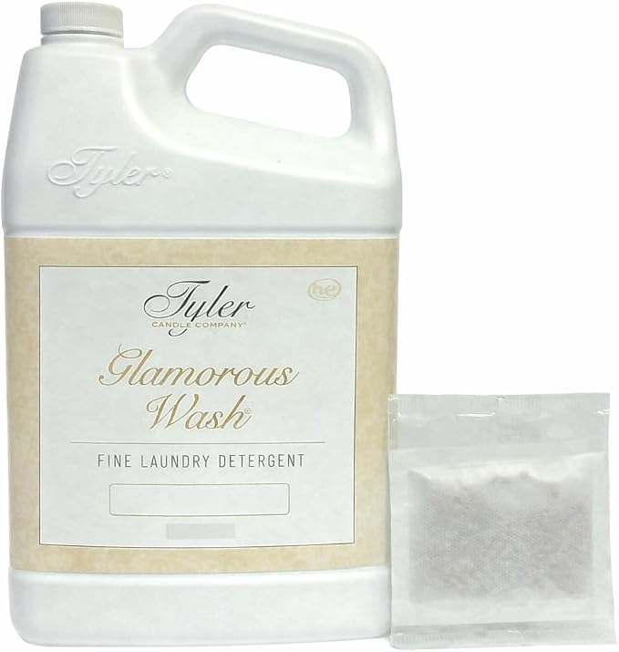 Tyler Candle Company Wash Laundry Detergent 64 Oz Kathina (Bundle with Sachet Pouch)