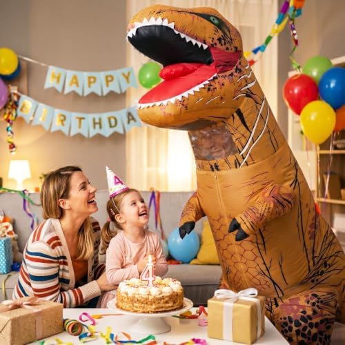 Inflatable Dinosaur Costume for Kids and Adults, Blow Up Party Suit