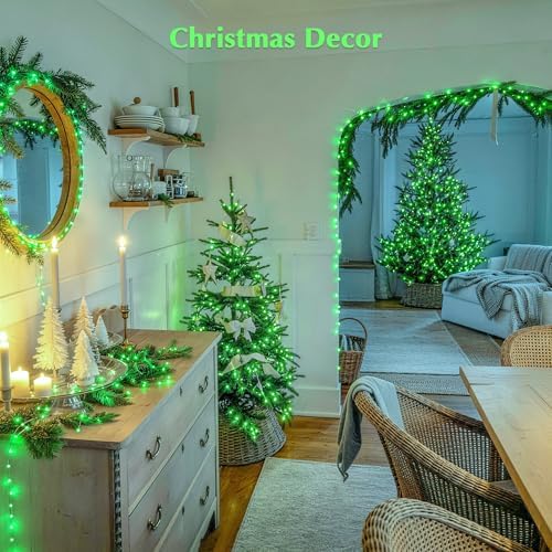 JMEXSUSS 600 LED Green Lights Indoor Outdoor Waterproof for Halloween Decor