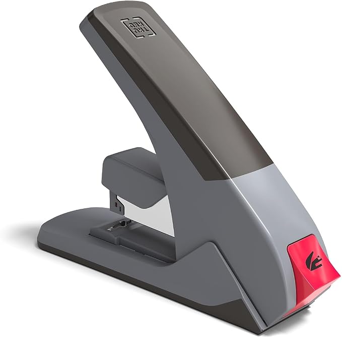 TRU RED One‑Touch Heavy‑Duty Stapler, 60‑Sheet Capacity, Gray/Black – High‑Performance Office Stapler