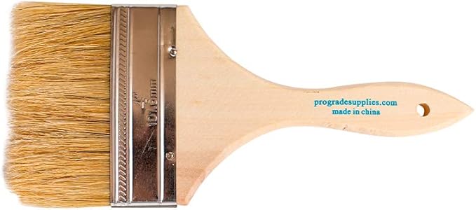 Pro Grade - Chip Paint Brushes - 36 Ea 4 Inch Chip Paint Brush Light Brown