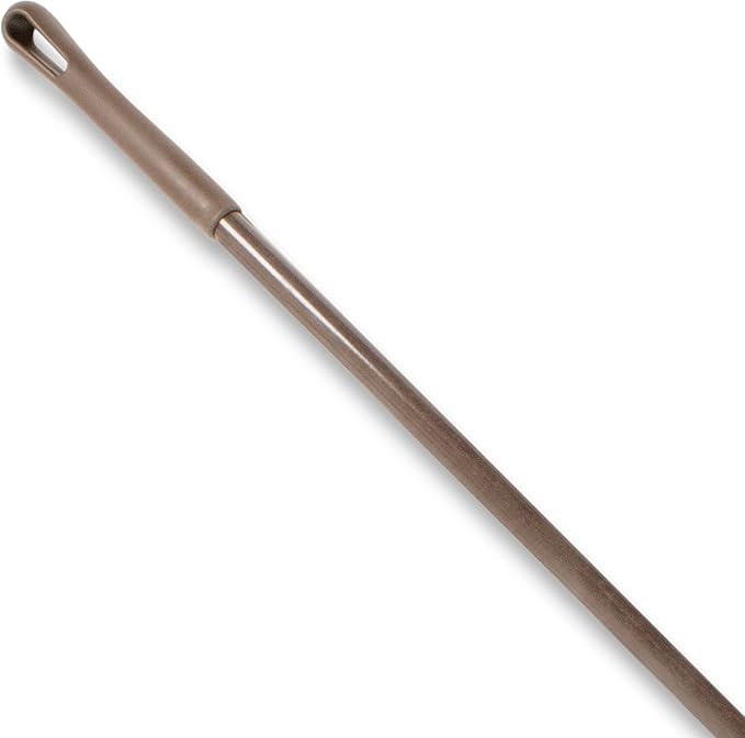 SPARTA Fiberglass Broomstick Replacement Broom Handle with Acme Threaded Tip for Industrial Cleaning Tools, Fiberglass, 60 Inches, Brown, (Pack of 12)