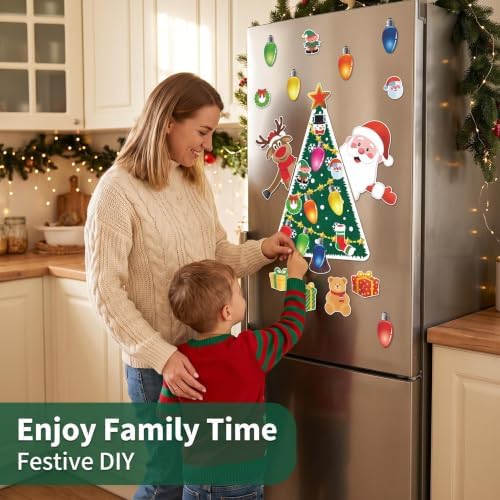 Magnets for Fridge, Magnetic Sticker, Kitchen Decor, Fridge Magnets. (Xmas Tree-D)