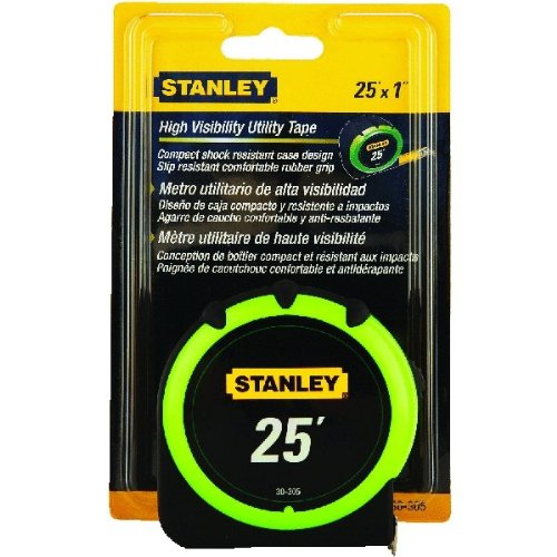 Stanley 30-305 High-Visibility Tape Rule, 1 Inch X 25' - 30-305J