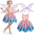 Latocos Fairy Dress Costume for Girls, Toddler Fairy Dress Butterfly Wings