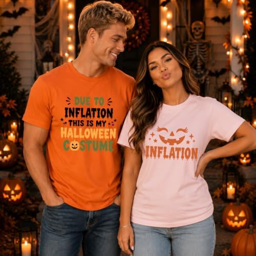 Funny Halloween Couple Shirt Set Inflation Matching Halloween Shirts