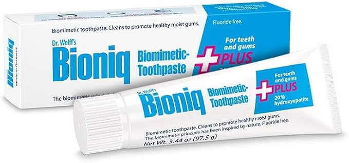 Bioniq Plus+ Gum 20% Hydroxyapatite Toothpaste 3.44 OZ | bioHAP and Fluoride Free Toothpaste for Daily Use, Clinically Tested, Expert for Enamel and Gum Care, 3.44 Oz 1 Pack